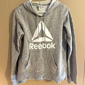 Gray Reebok hoodie/sweatshirt